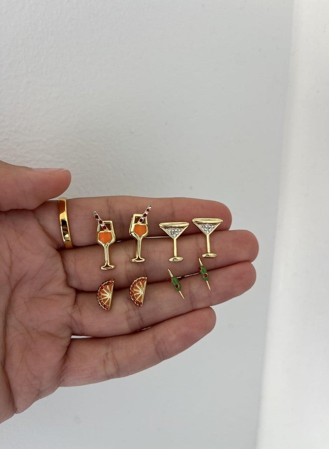 BaubleBar Happy Hour Gift Set of 4 Trendy Earrings, Novelty Jewelry - Image 3